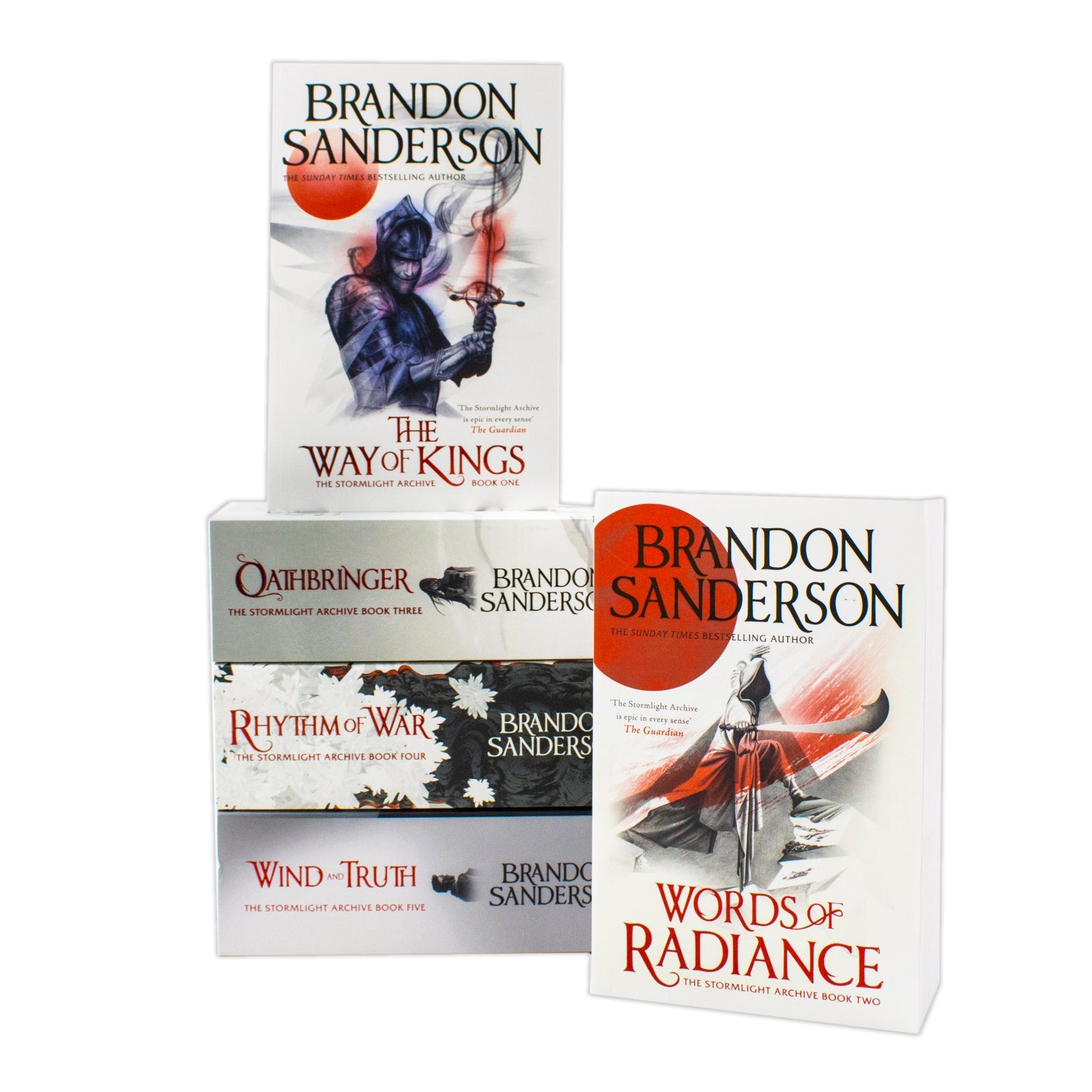 The Stormlight Archive Series 5 Books Collection Set by Brandon Sanderson (The Way of Kings, Words of Radiance, Oathbringer, Rhythm of War, Wind and Truth)