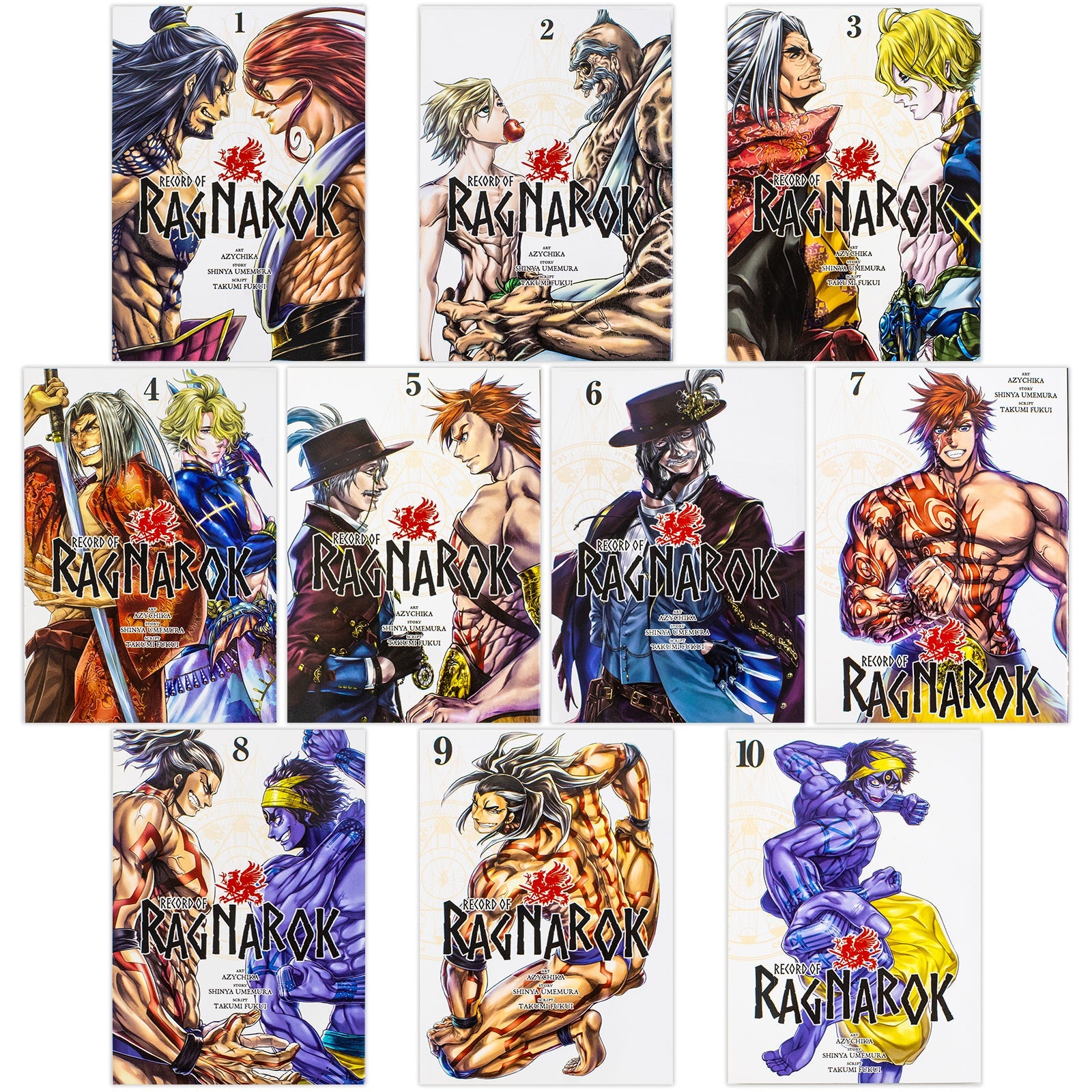 Record of Ragnarok Manga Series Collection Set Vol. 1-10 by Shinya Umemura | Paperback