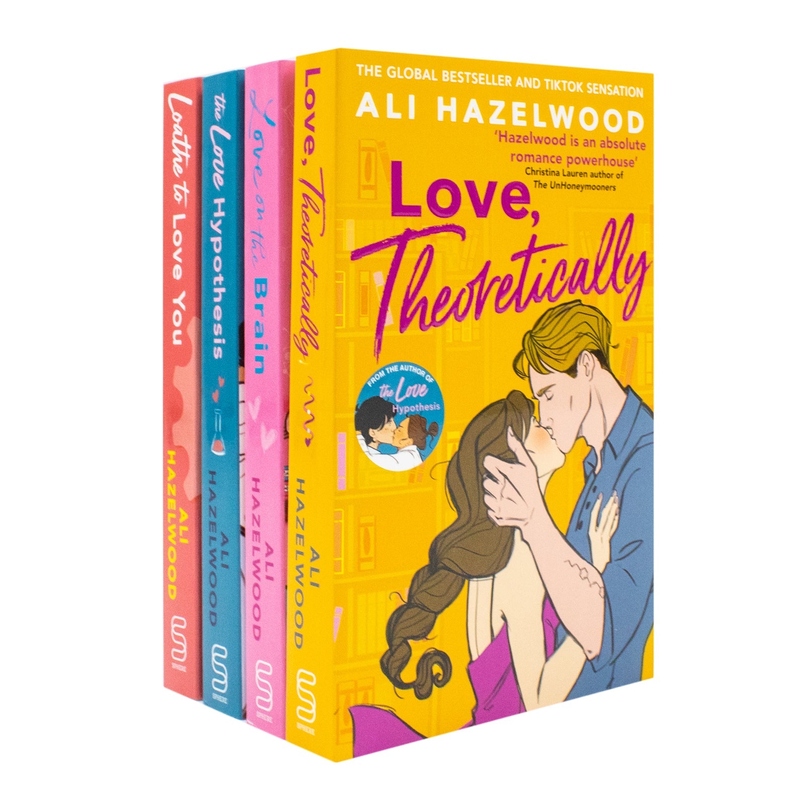 Ali Hazelwood 4 Book Collection Set (Loathe To Love You, Love Theoretically, Love On The Brain, The Love Hypothesis) | Paperback