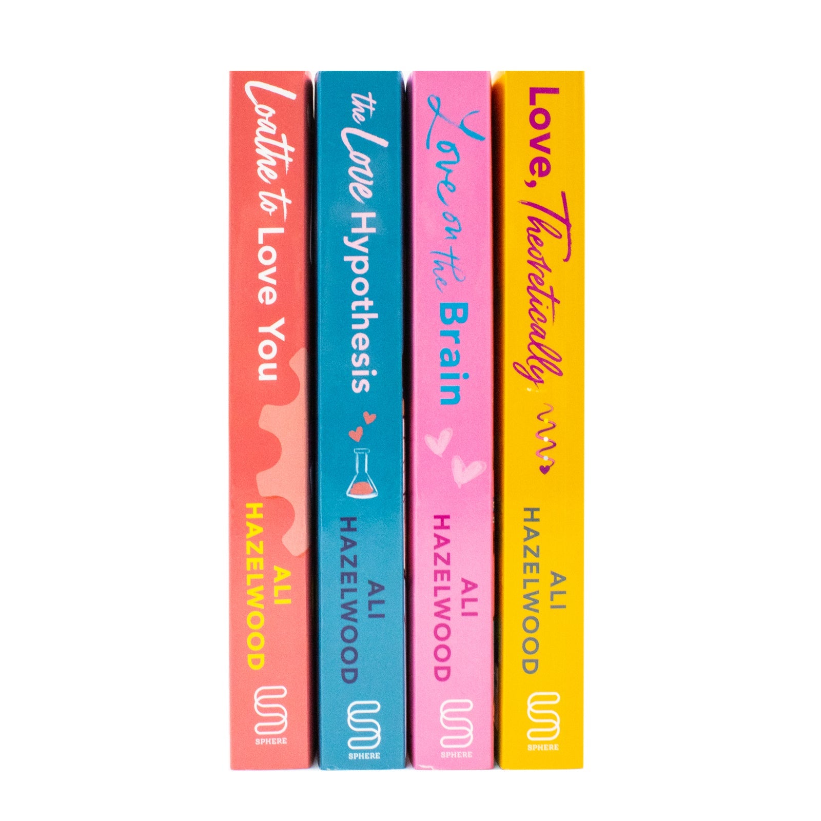 Ali Hazelwood 4 Book Collection Set (Loathe To Love You, Love Theoretically, Love On The Brain, The Love Hypothesis) | Paperback