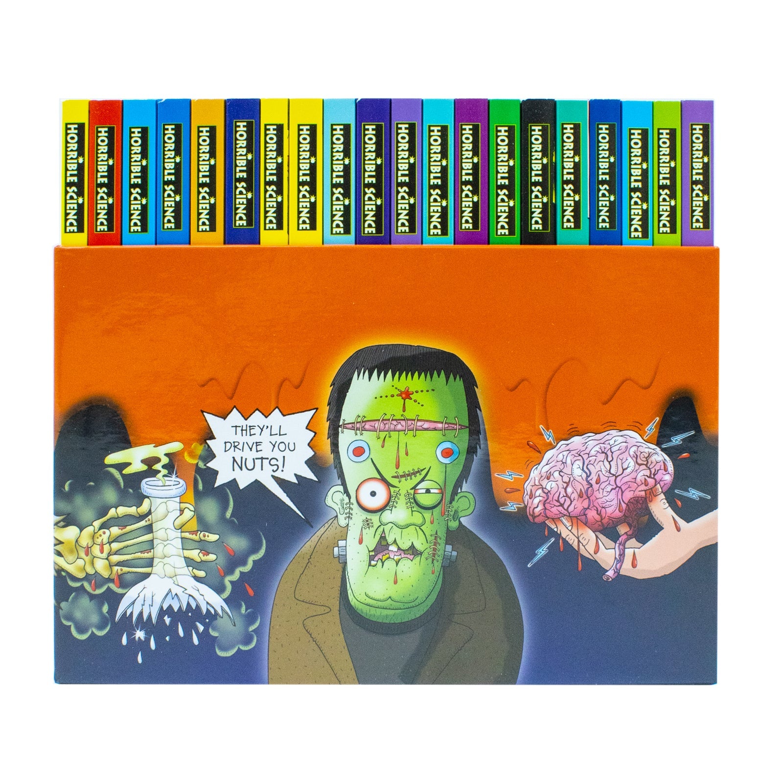 Horrible Science Bulging Box of Books Collection – 20-Book Set by Nick Arnold | Fun & Educational Science Series for Kids & Young Readers