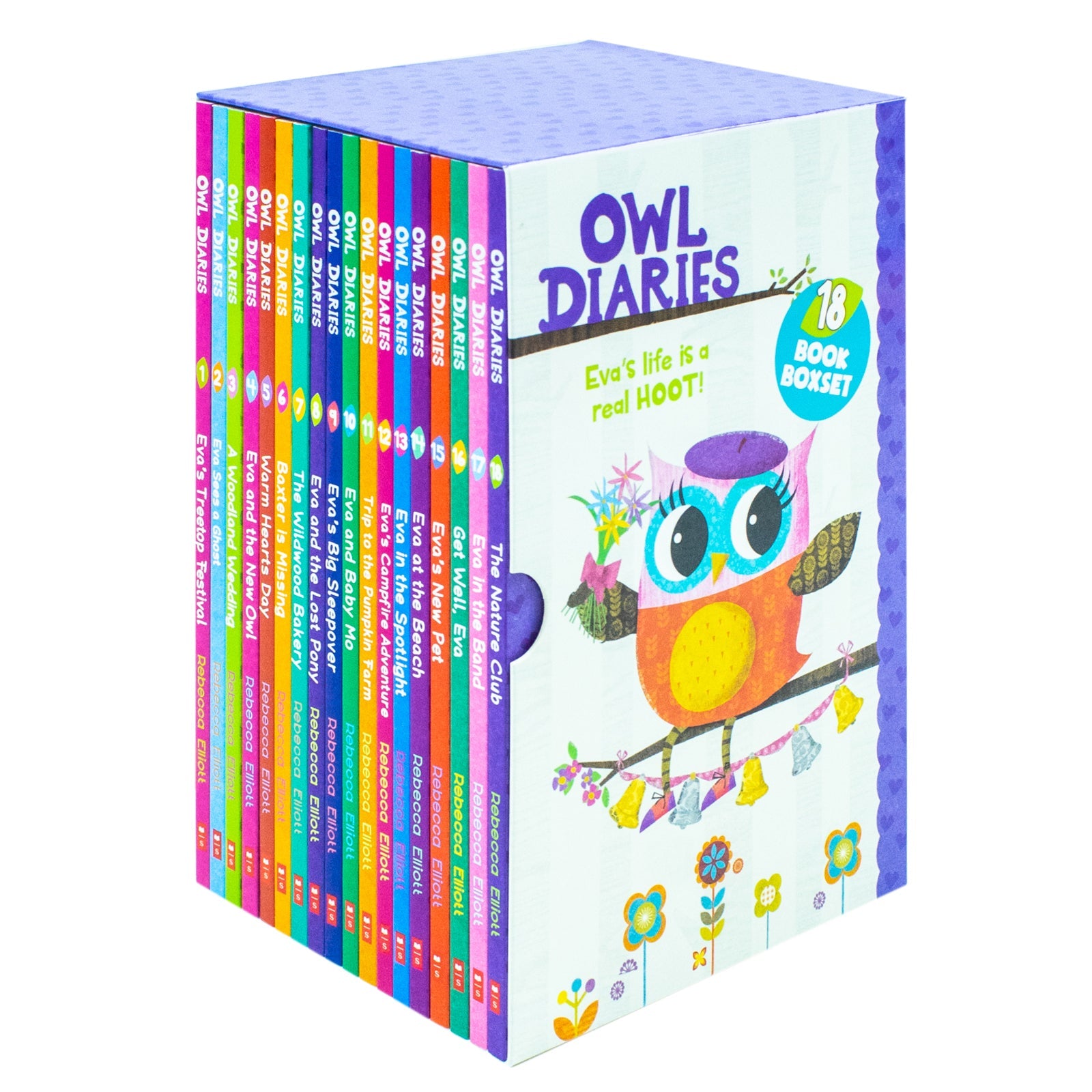 Owl Diaries Collection 1-18 Books Set by Rebecca Elliott |Fun & Engaging Children's Series – Early Readers, Adventure, Diary Stories & Literacy Skills