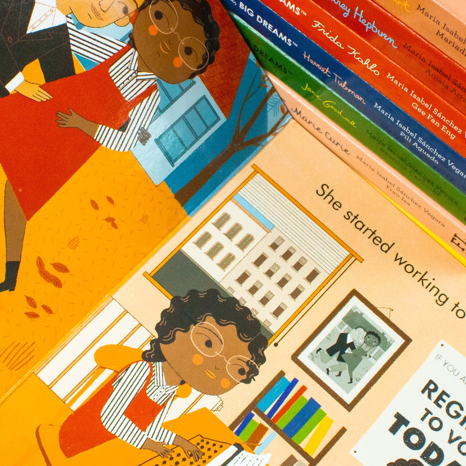 My First Library Little People, Big Dreams 8 Book Set - Amelia Earhart, Frida Kahlo, Marie Curie & More - Inspiring Biographies for Kids & Toddlers