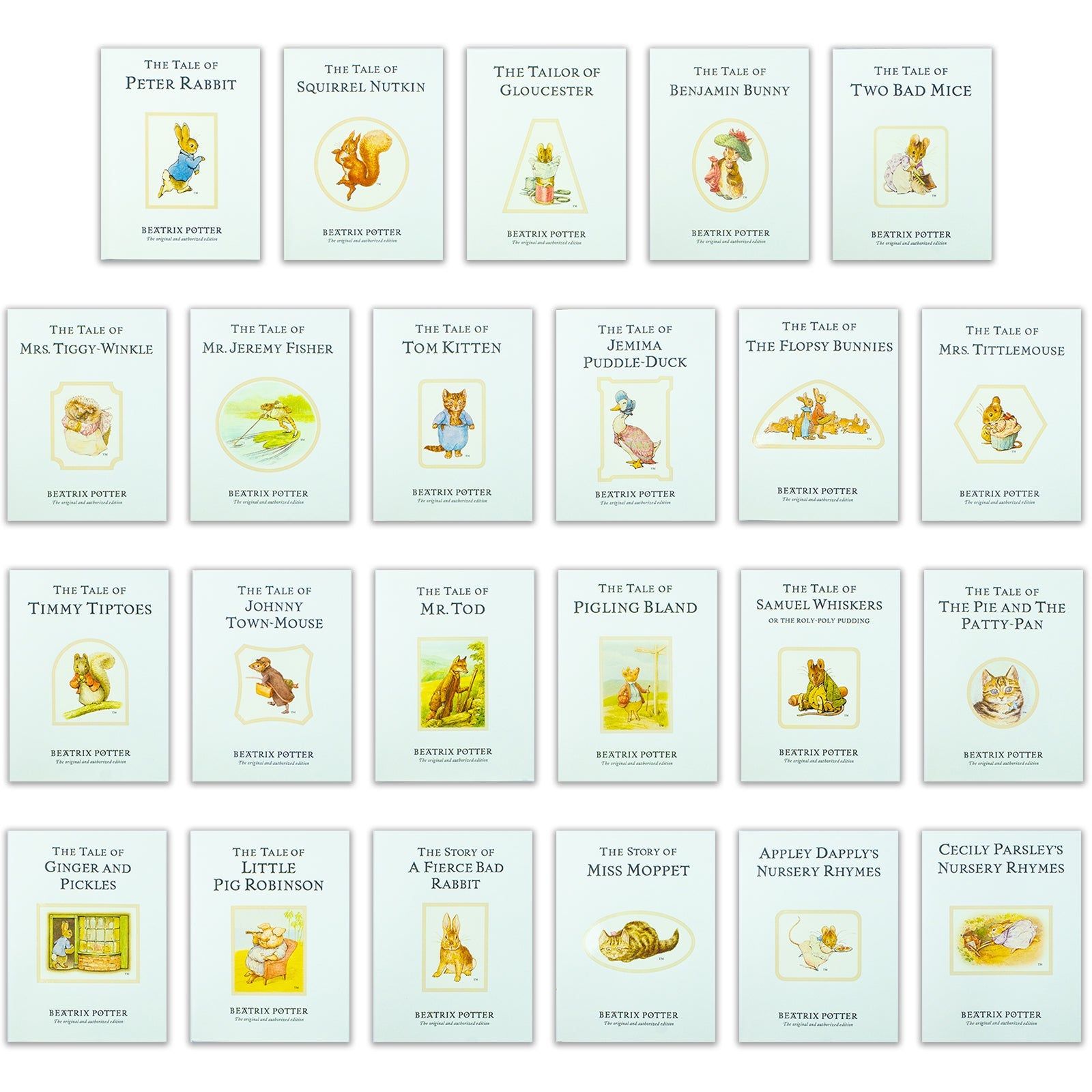 Peter Rabbit 23-Book Box Set by Beatrix Potter – Illustrated children's classics | Ages 3–6, bedtime stories, nursery books, perfect christening gift