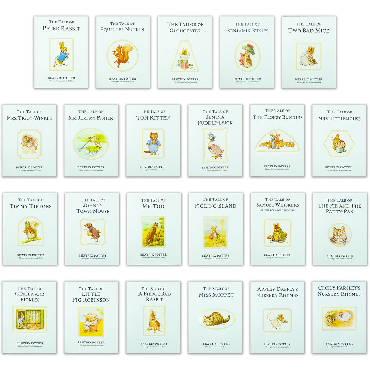 Peter Rabbit 23-Book Box Set by Beatrix Potter – Illustrated children's classics | Ages 3–6, bedtime stories, nursery books, perfect christening gift
