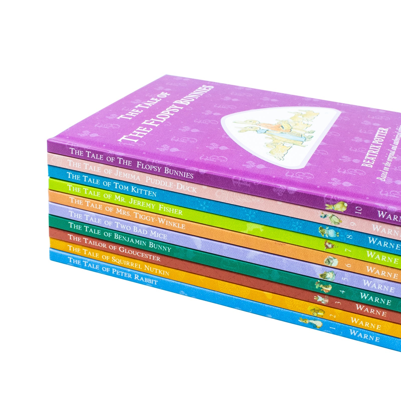 Peter Rabbit 10-Book Box Set by Beatrix Potter – Classic children's books, illustrated bunny tales, bedtime stories, perfect gift for ages 0–6