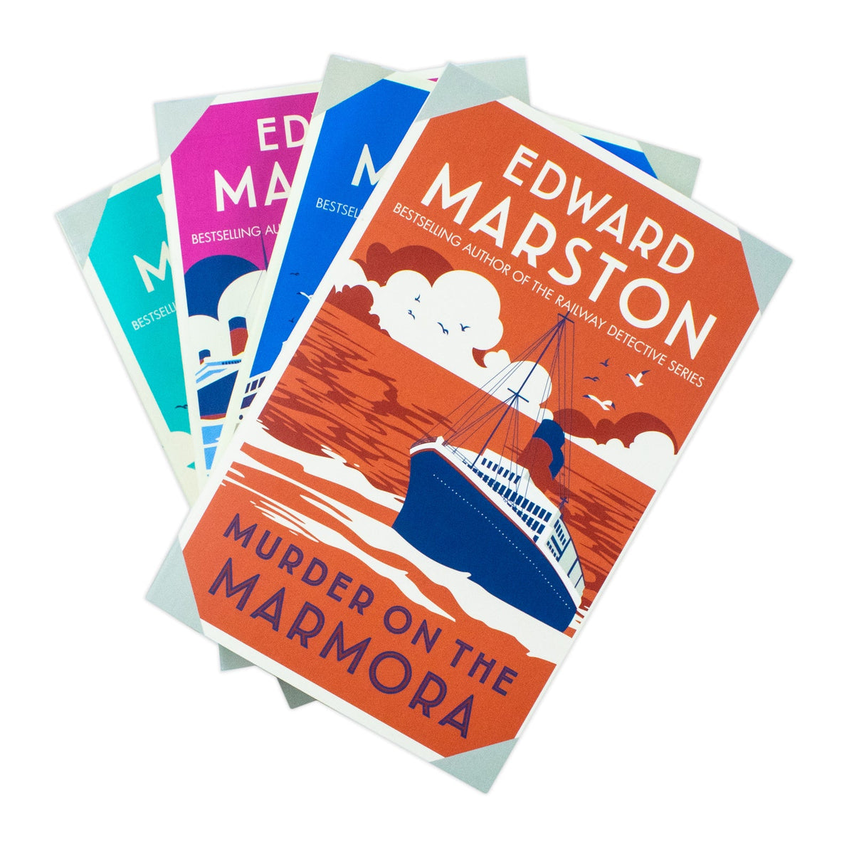 Edward Marston 4 Book Collection - Murder on the Oceanic, Celtic, Marmora, Salsette (12+ years) for Mystery Lovers