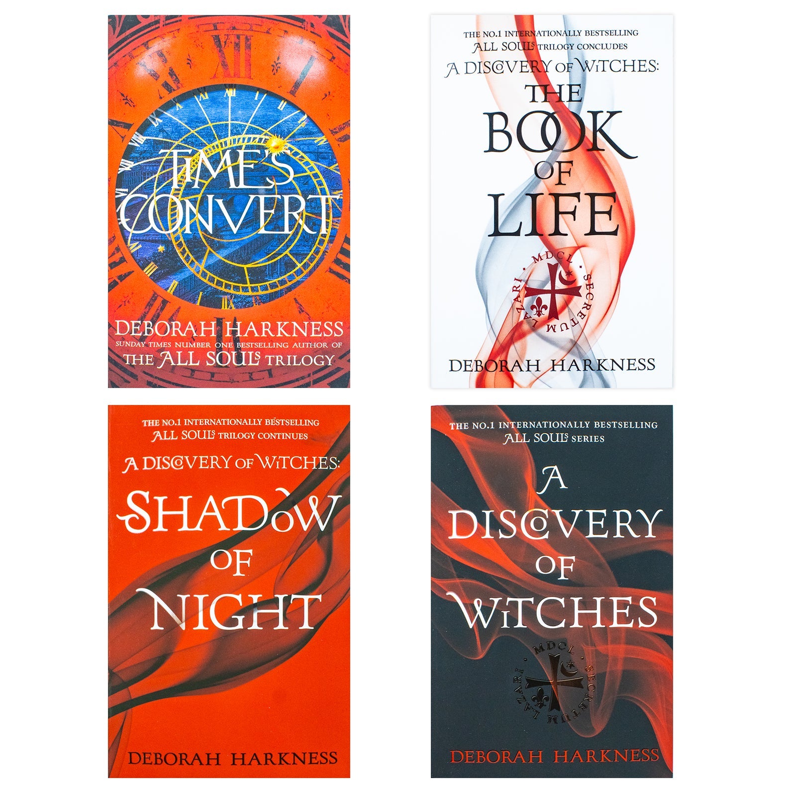 Explore the All Souls 4 Book Set by Deborah Harkness Paperback Set of Witches, Magic, and Romance for Enthusiastic Readers historical, supernatural