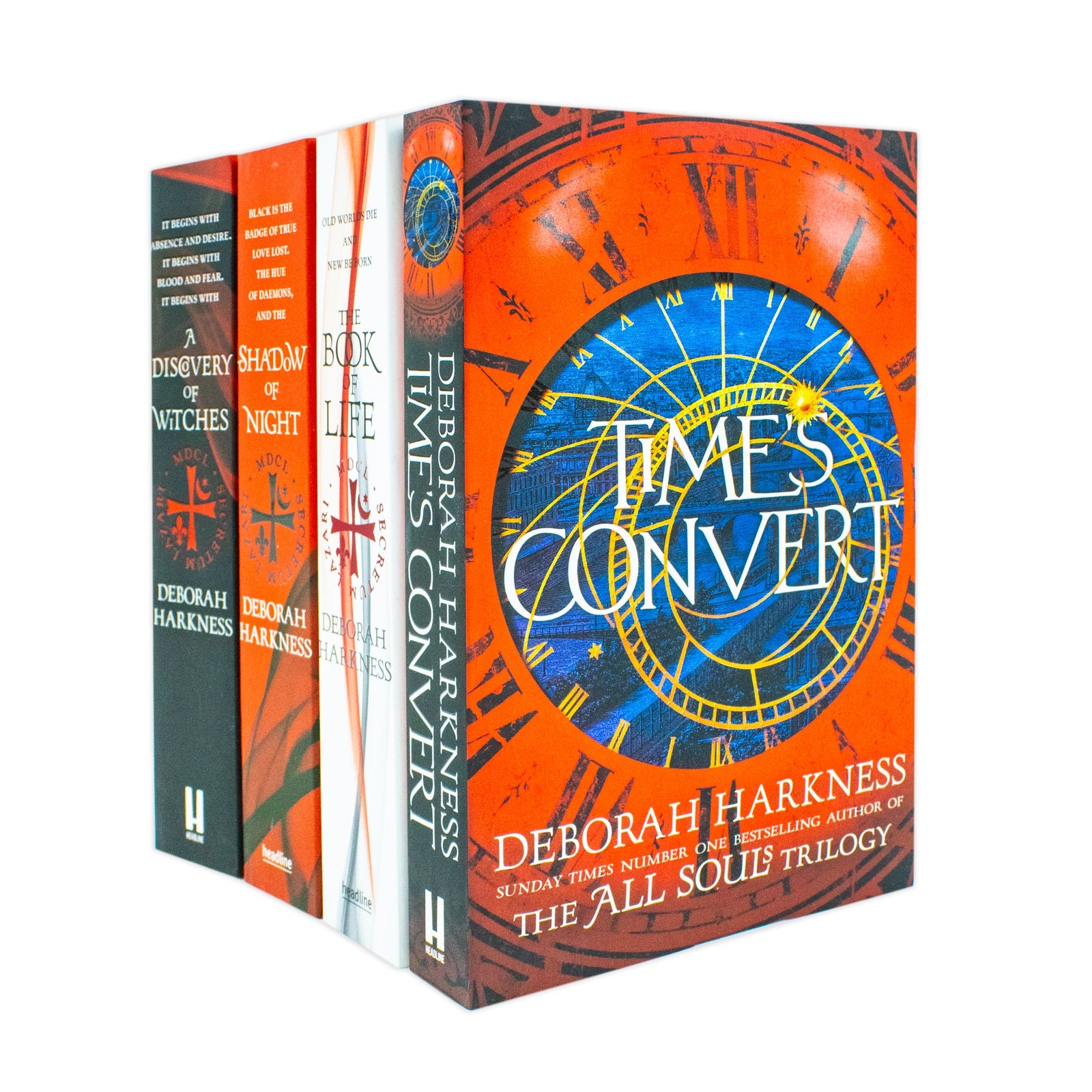 Explore the All Souls 4 Book Set by Deborah Harkness Paperback Set of Witches, Magic, and Romance for Enthusiastic Readers historical, supernatural