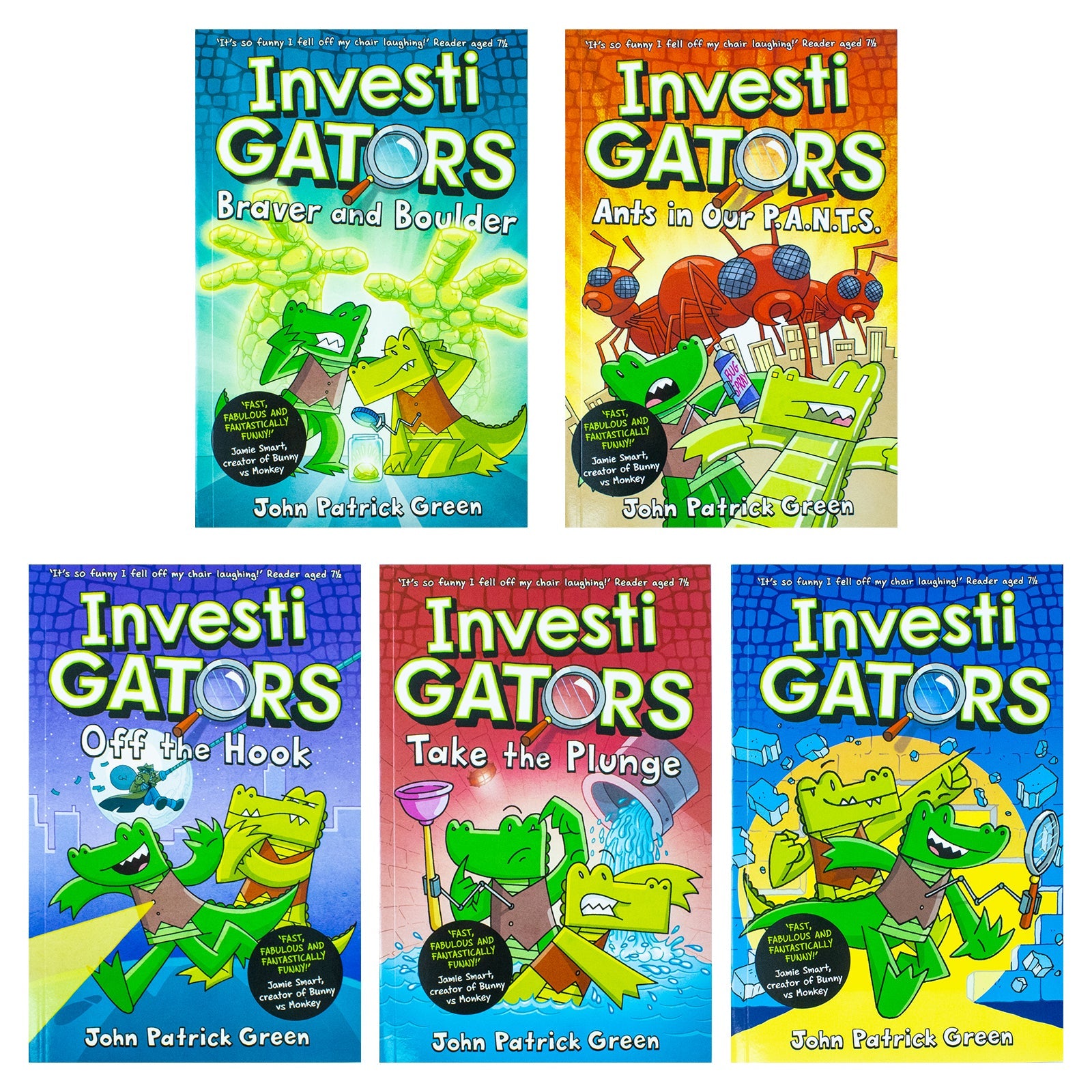 InvestiGators Series – 5-Book Collection | Fun & Humorous Children's Fiction for Kids 8+ | Animal Adventures, Mystery, Science & Exploration