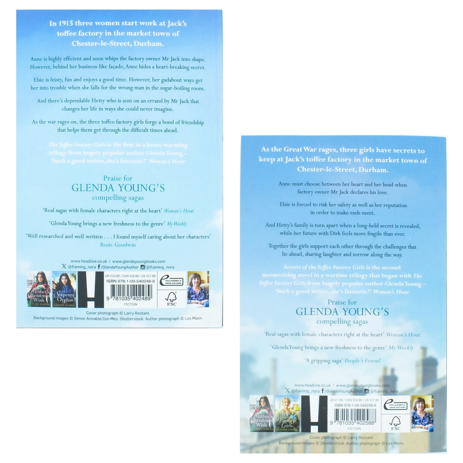 The Toffee Factory Girls Series – 2 Books Collection Set by Glenda Young