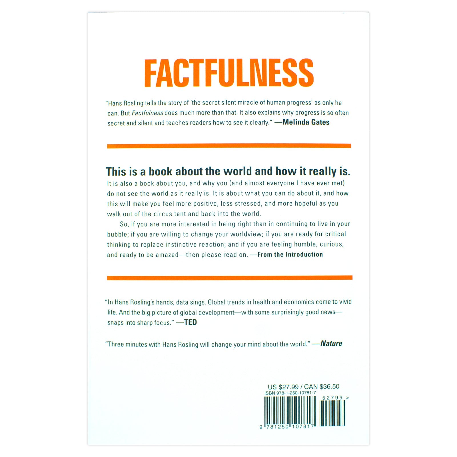Factfulness Book: Ten Reasons We're Wrong About the World – And Why Things Are Better| Hans Rosling’s Non-Fiction on Data, Society & Critical Thinking