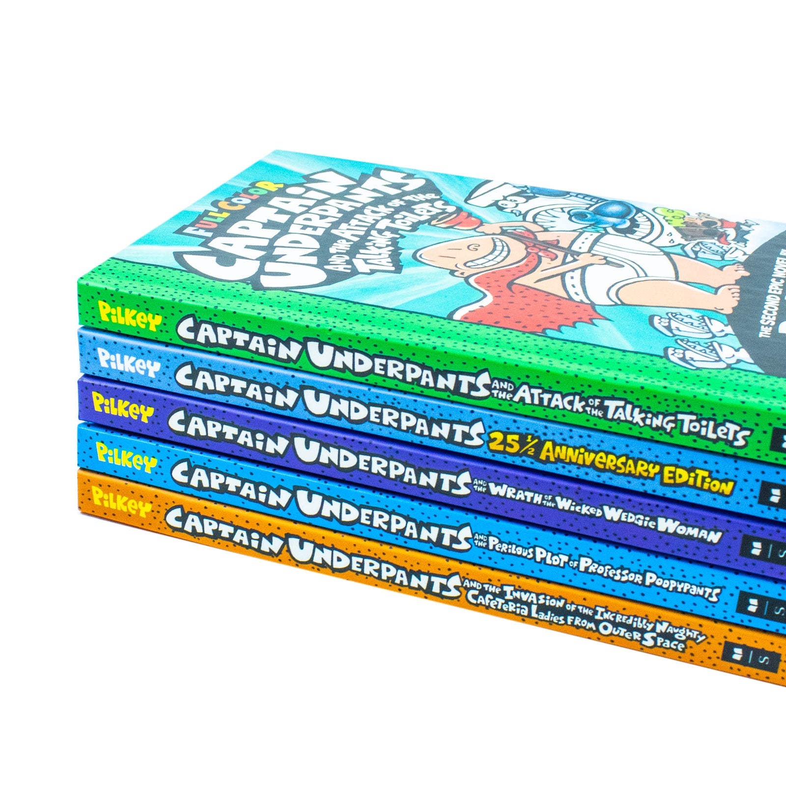 The Captain Underpants Colossal Color Collection 5 Book Set (Captain Underpants #1-5 Boxed Set)