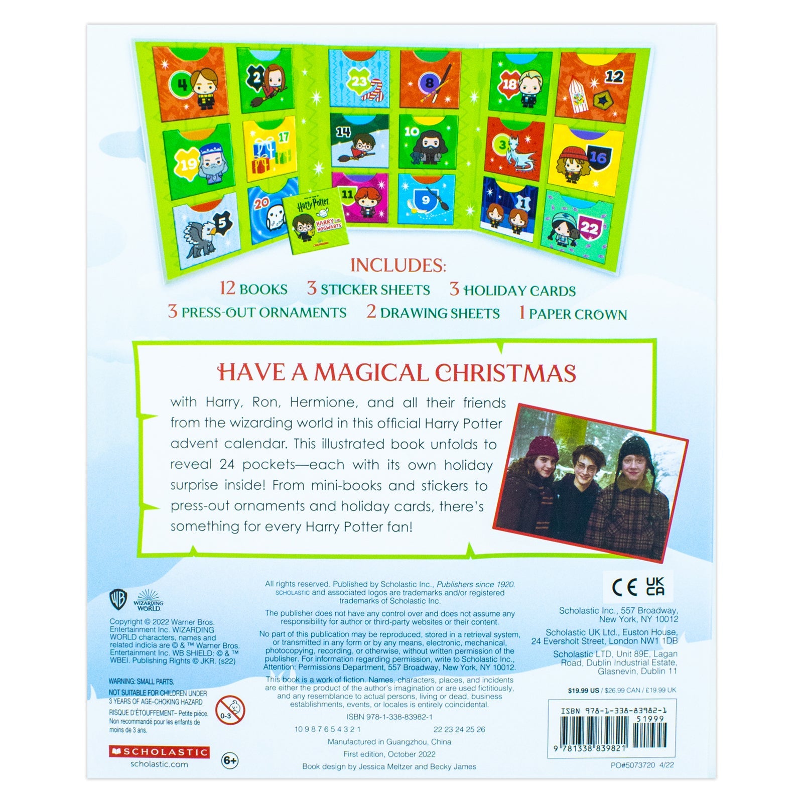 Official Harry Potter Advent Calendar – Magical Christmas Countdown Gift Box with 24 Wizarding World Surprises for Holiday Collectors & Fans