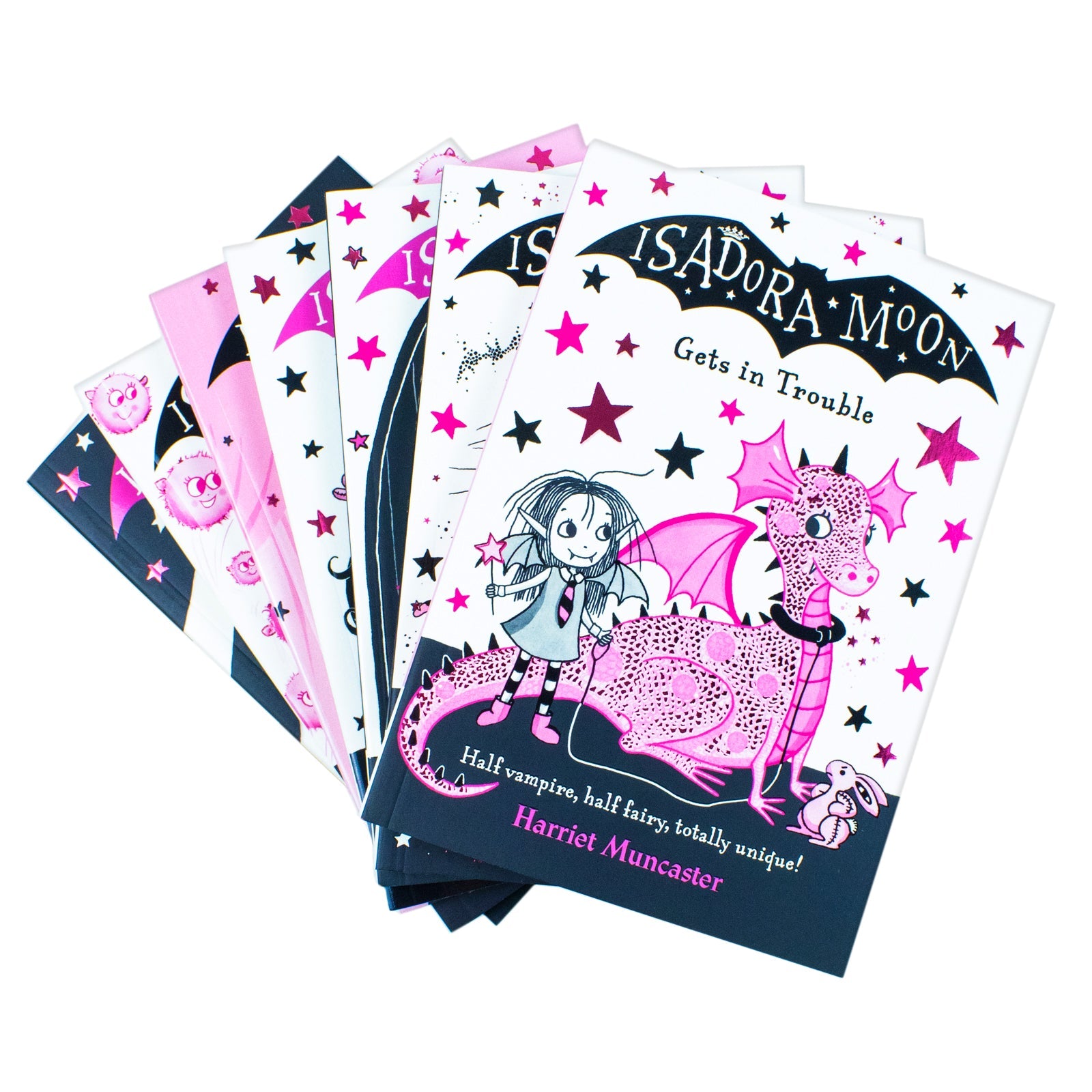 Harriet Muncaster’s Isadora Moon 7-Book Series | Magical Children's Fiction & Fun Adventures – School Trip, Camping, Magic Pox & More!