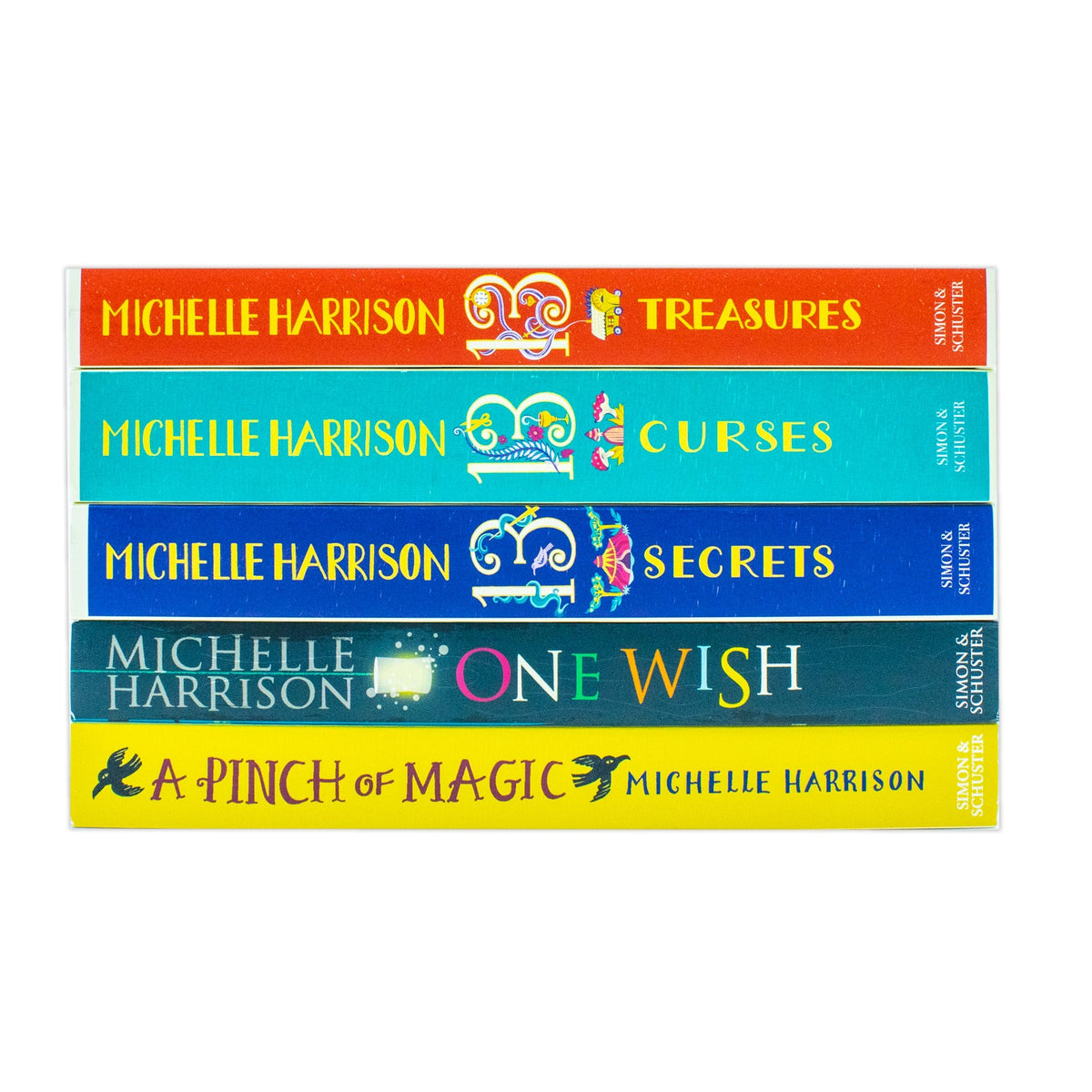Michelle Harrison Collection 5 Book Collection Set (One Wish, The Thirteen Treasures, The Thirteen Curses, The Thirteen Secrets and A Pinch of Magic)