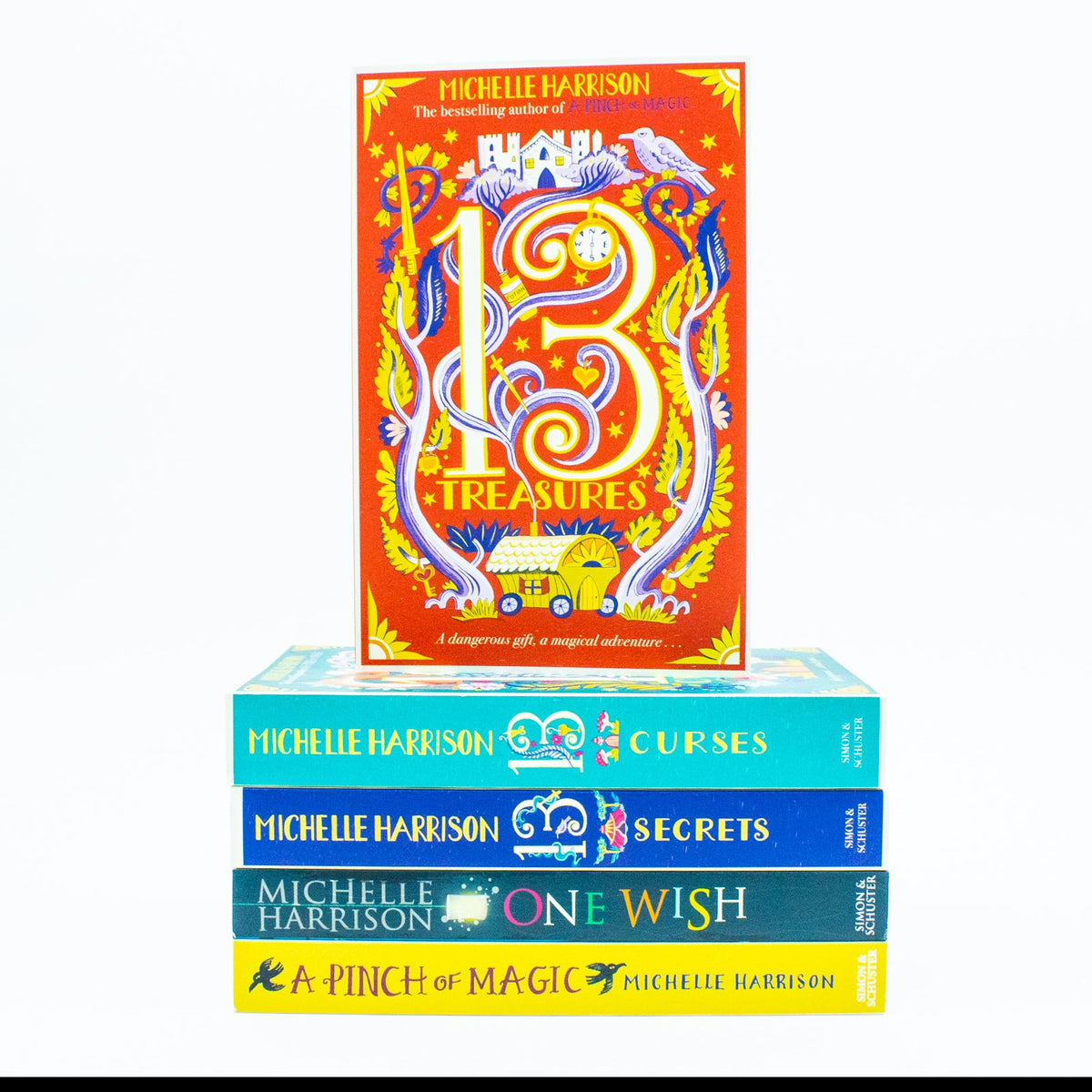 Michelle Harrison Collection 5 Book Collection Set (One Wish, The Thirteen Treasures, The Thirteen Curses, The Thirteen Secrets and A Pinch of Magic)