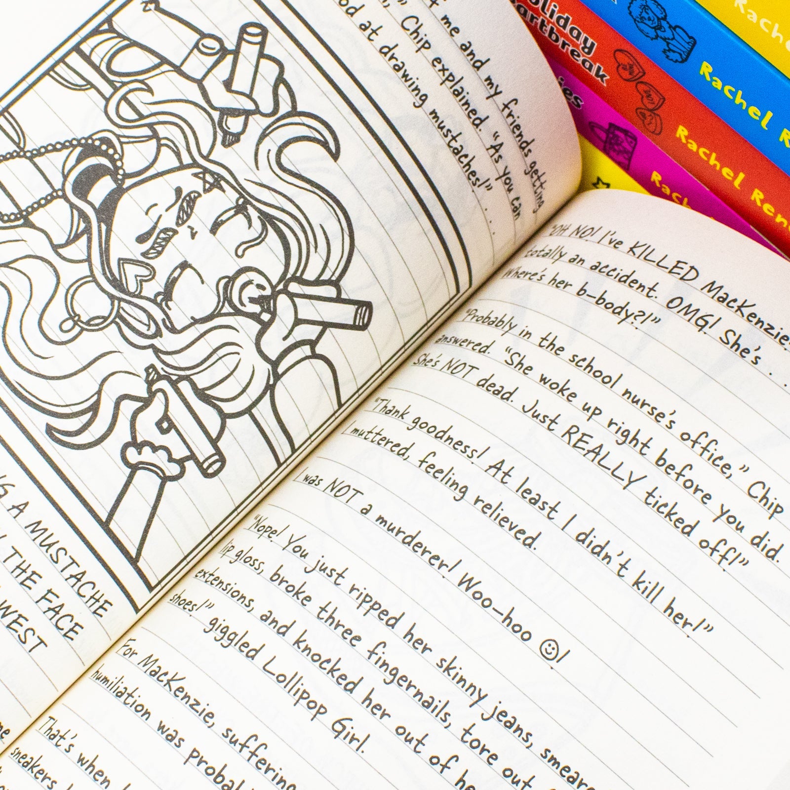 Dork Diaries 8 Book Collection Set (TV Star, Frenemies Forever, Holiday Heartbreak, Dear Dork, Drama Queen, Crush Catastrophe, Puppy Love, Once Upon A Dork) | Paperback