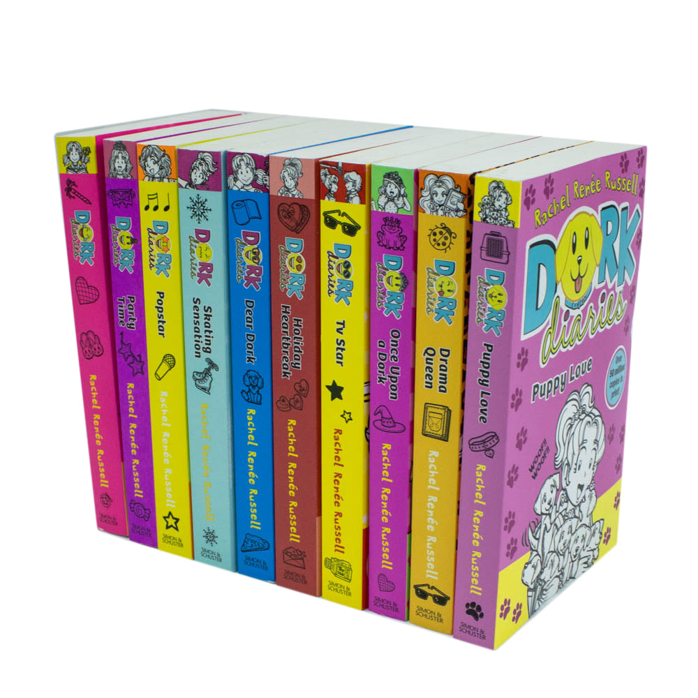 Dork Diaries 10 Book Collection Set by Rachel Renee Russell – Children's Diary Series Packed with Humor, Fun Stories, and Adventures