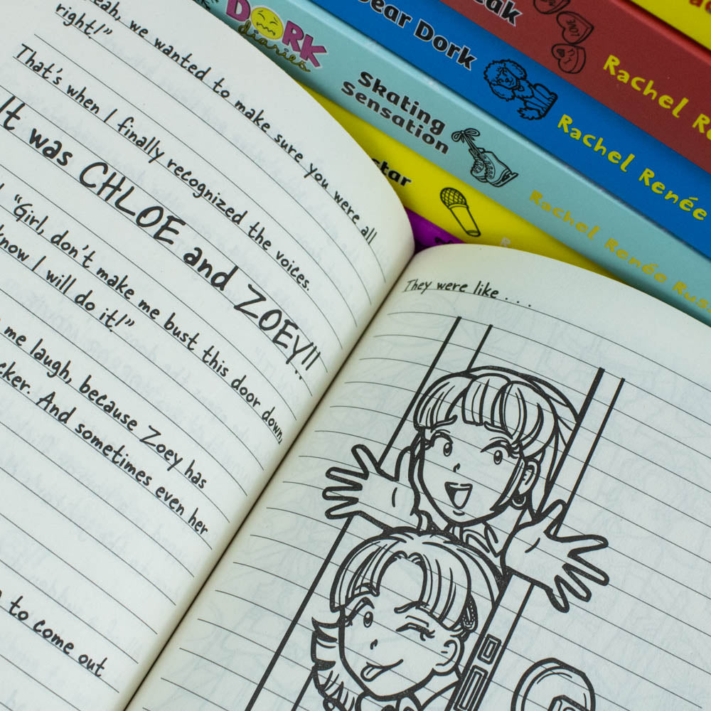 Dork Diaries 10 Book Collection Set by Rachel Renee Russell – Children's Diary Series Packed with Humor, Fun Stories, and Adventures