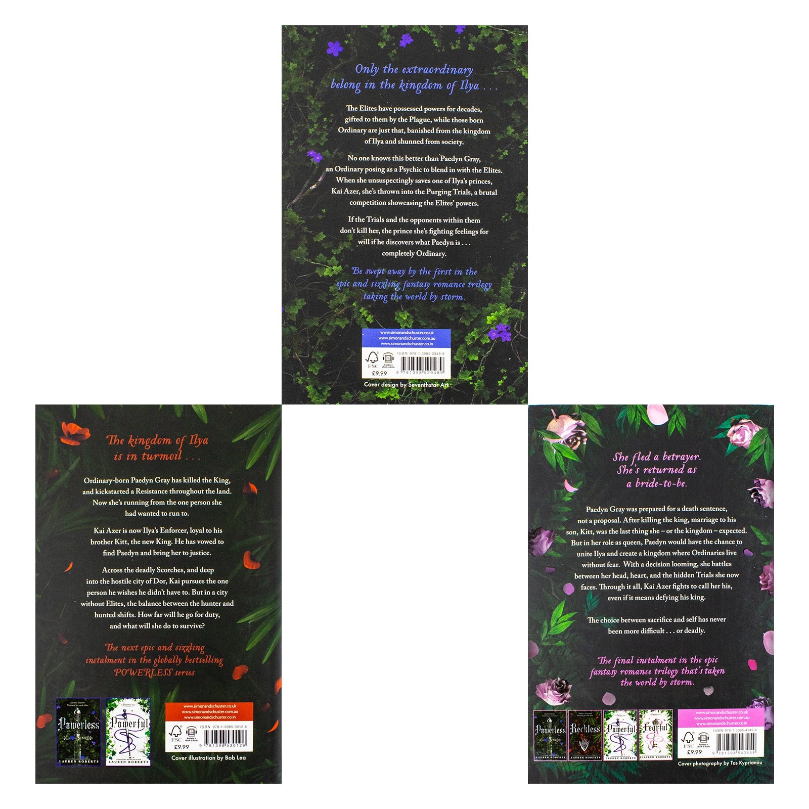 The Powerless Trilogy 3 Books Boxed Set (Powerless, Reckless, Fearless) | Paperback
