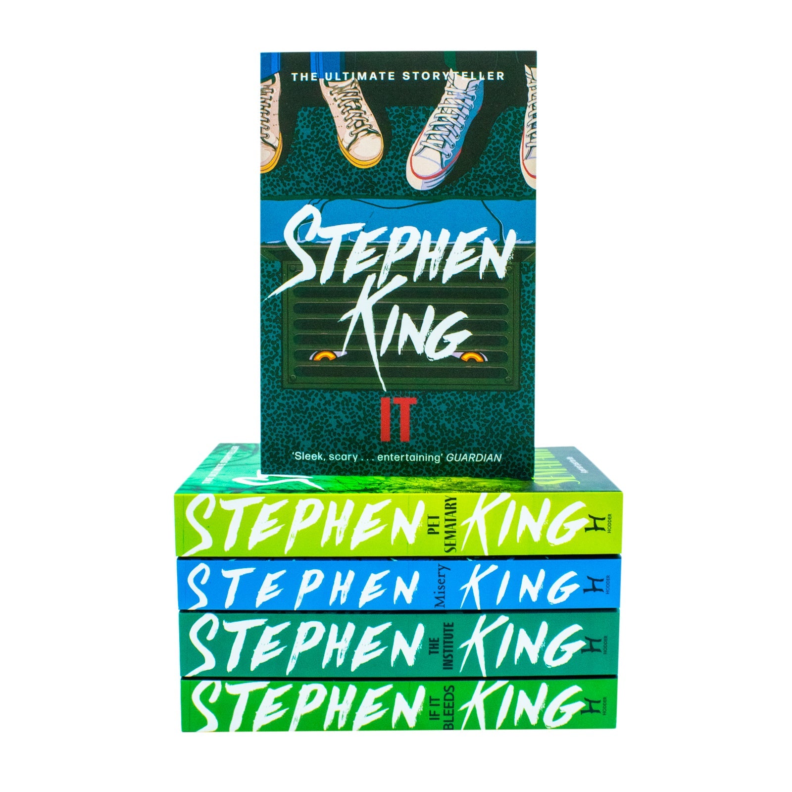 Stephen King Classic Collection 5-Book Box Set – If It Bleeds, The Institute, IT, Misery, Pet Sematary