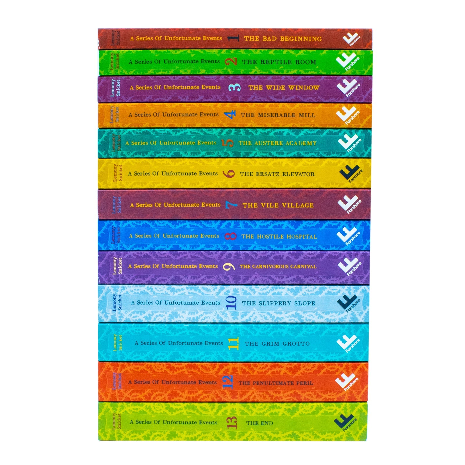A Series of Unfortunate Events 13 Books Collection by Lemony Snicket | Children's Adventure, Fiction, Mystery, Humor, Family Stories, Paperback Set
