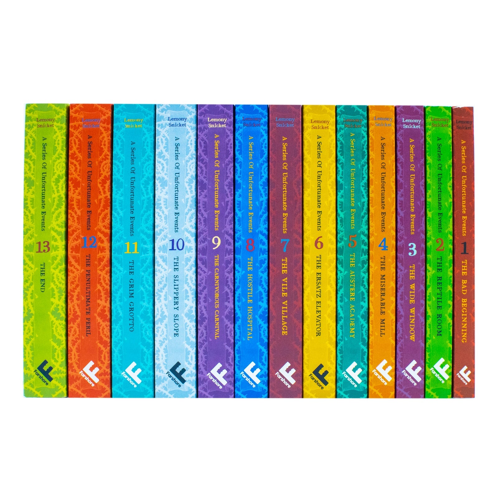 A Series of Unfortunate Events 13 Books Collection by Lemony Snicket | Children's Adventure, Fiction, Mystery, Humor, Family Stories, Paperback Set