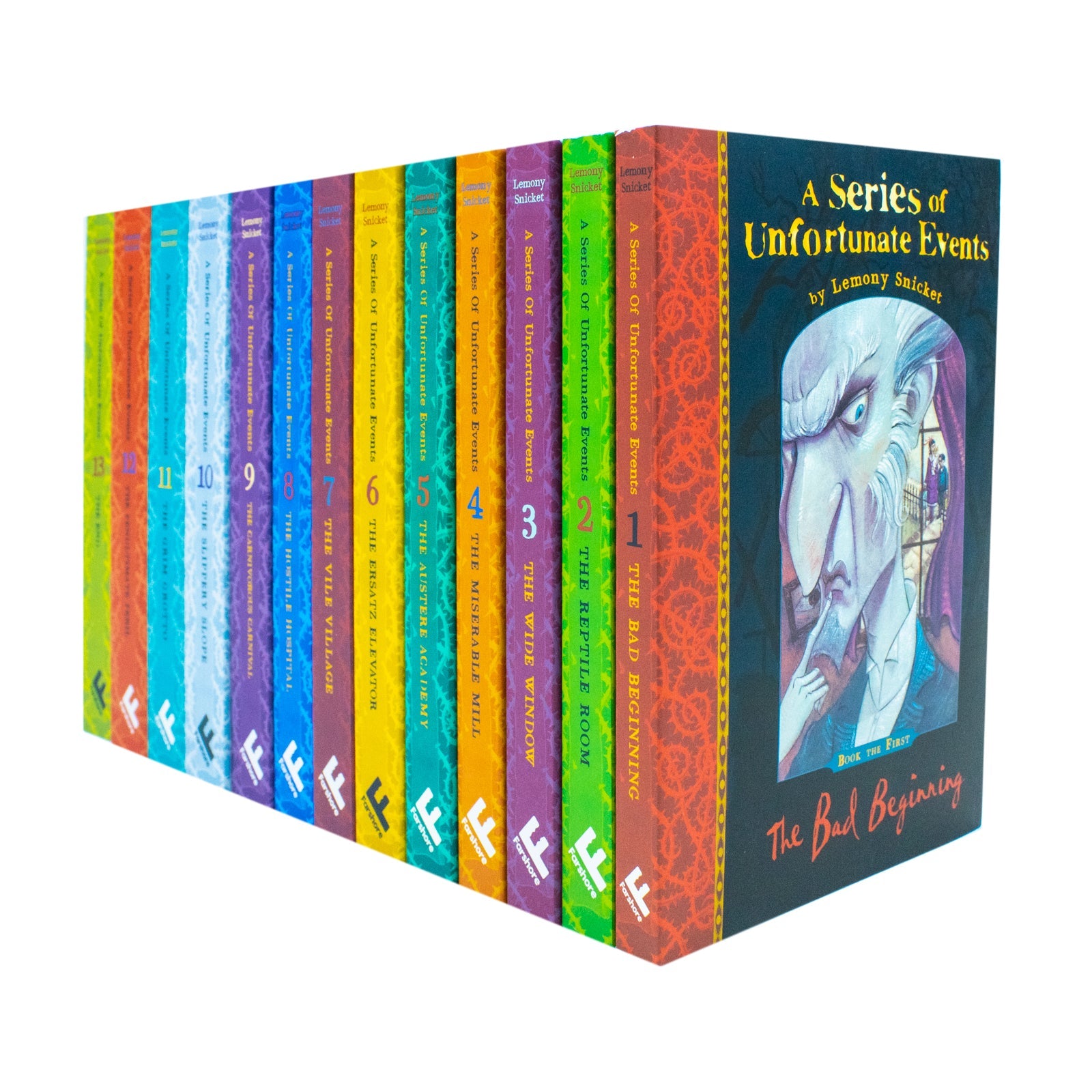 A Series of Unfortunate Events 13 Books Collection by Lemony Snicket | Children's Adventure, Fiction, Mystery, Humor, Family Stories, Paperback Set