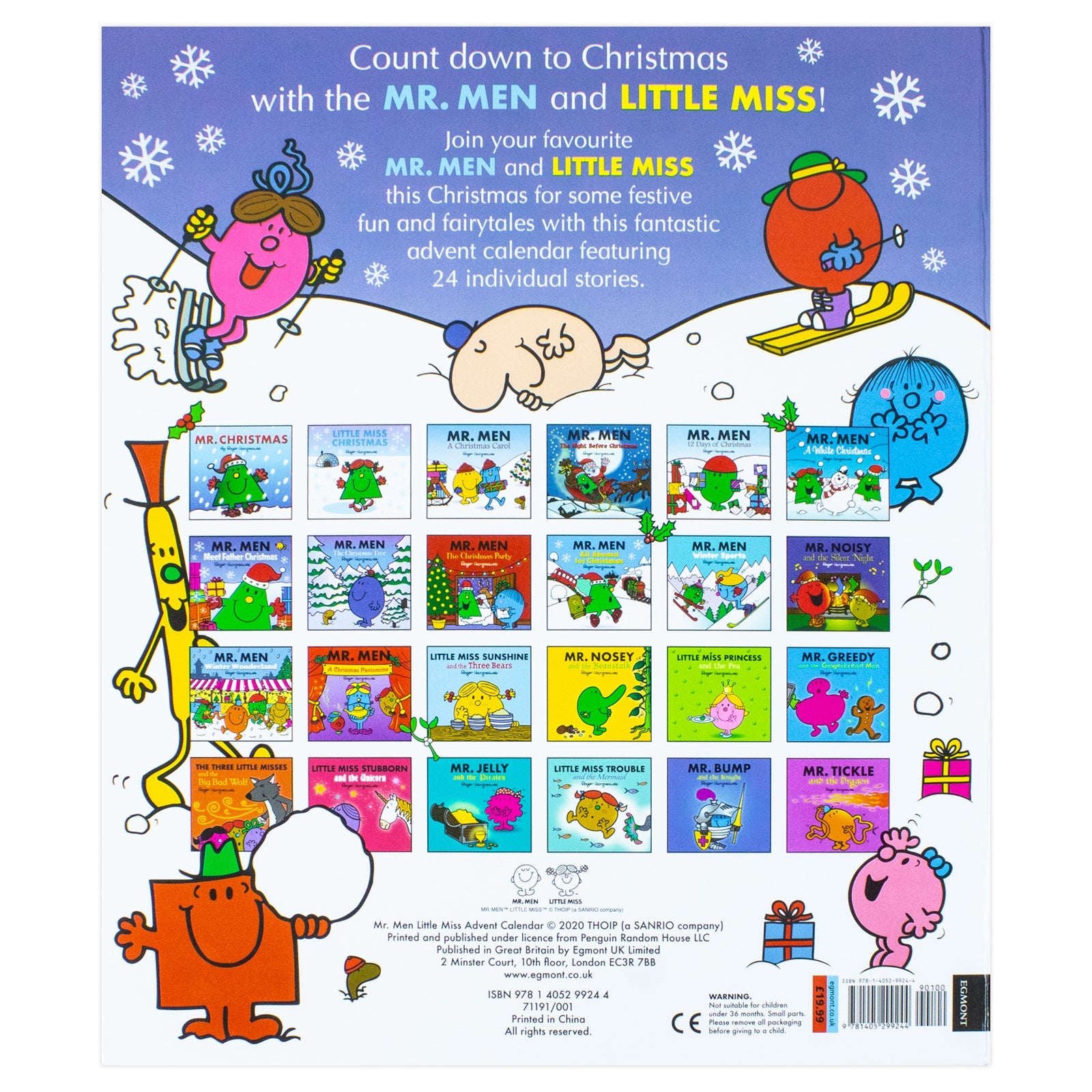 Mr. Men & Little Miss Christmas Advent Calendar - 24 Fun Holiday Stories for Kids Ages 3+ in Paperback