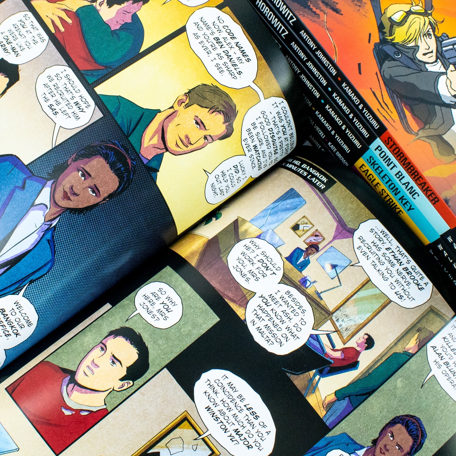 Alex Rider Graphic Novel 7 Book Children's Set by Anthony Johnston – Action-Packed Illustrated Adventure Series for Young Readers | Exciting Thrillers