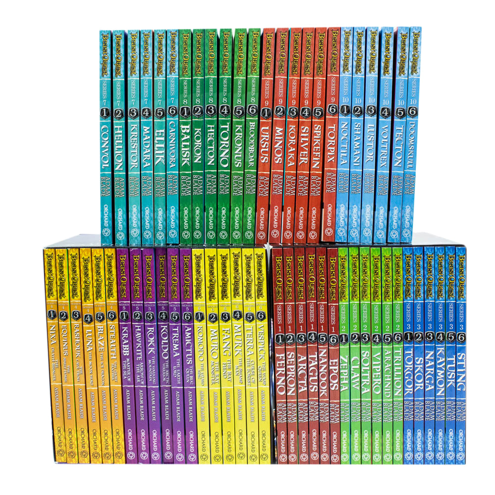 Beast Quest Ultimate MEGA Collection Sets (Series 1-10) 60 Books Collection