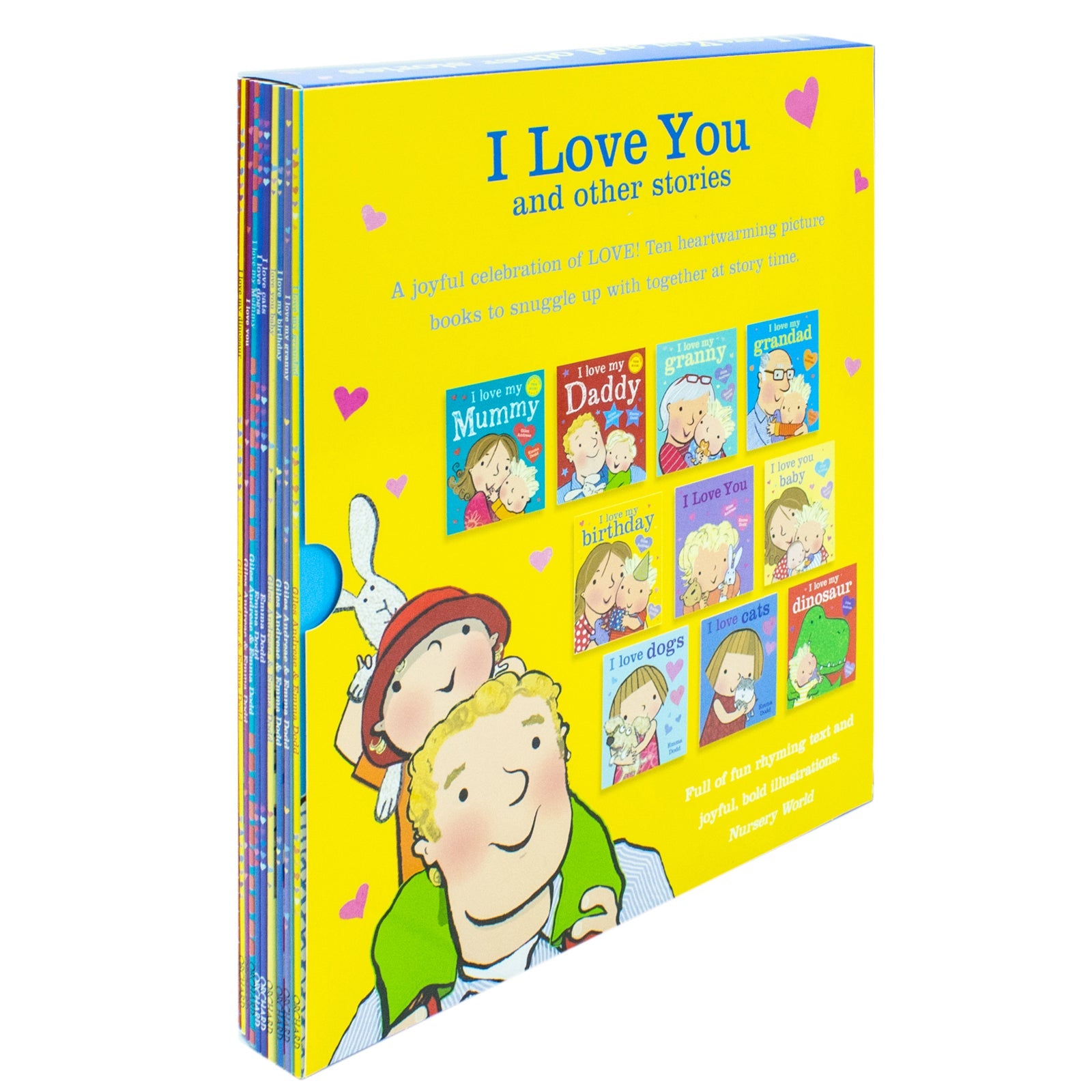 I Love You Mummy, Daddy, Grandad, Granny, Baby, cats , dogs 10 Books Set by Emma Dodd - Paperback Collection for 3-6 Years Old Friendship Readers