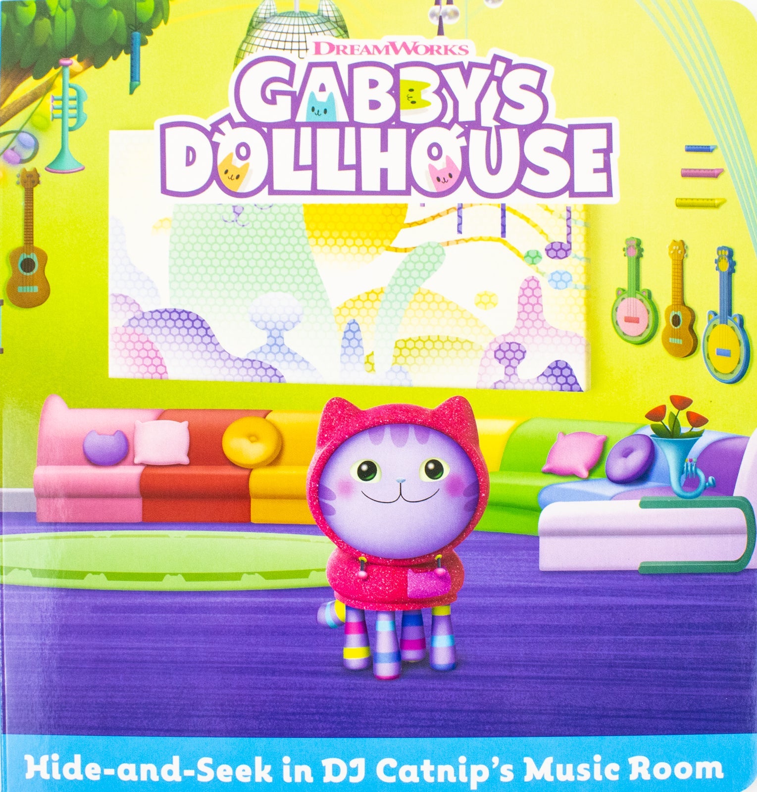 Gabby’s Dollhouse Hide-and-Seek 4 Books Collection Set - In Baby Box’s Craft Room, MerCat’s Spa, DJ Catnip’s Music Room and In Cakey Cat’s Kitchen | Board book