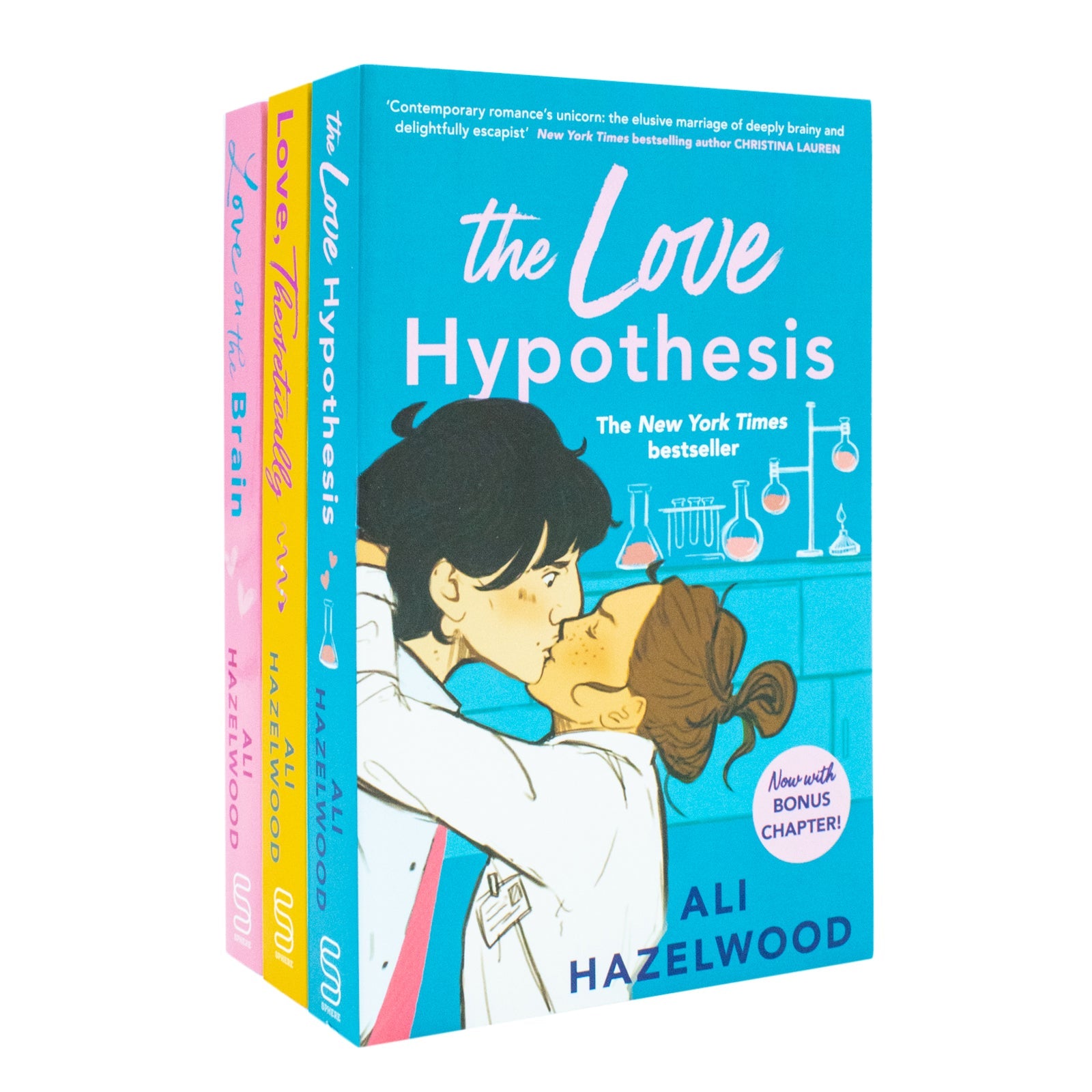 Ali Hazelwood Collection 3 Book Set ( Love Theoretically, The Love Hypothesis, Love On The Brain )