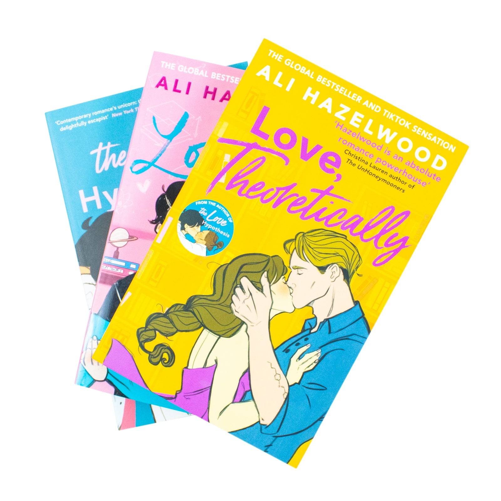 Ali Hazelwood Collection 3 Book Set ( Love Theoretically, The Love Hypothesis, Love On The Brain )