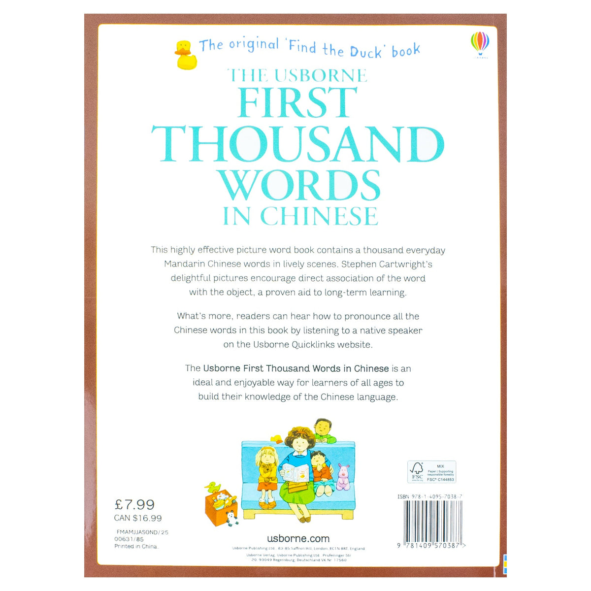 Usborne My First Thousand Words in Chinese Book