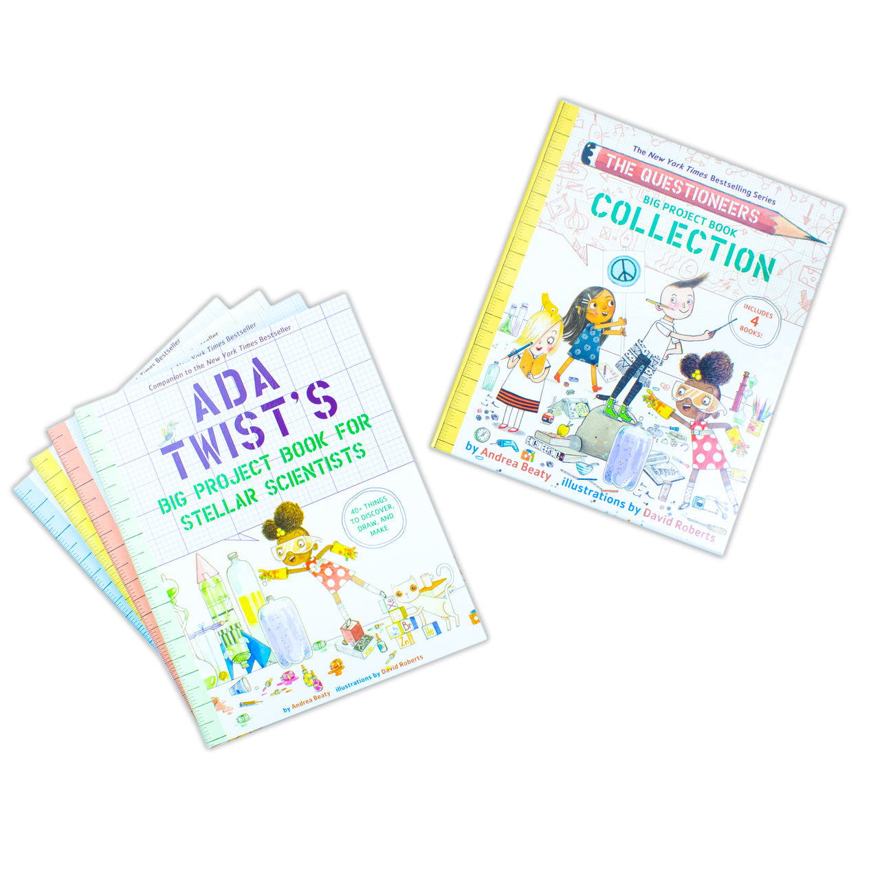 The Questioneers Big Project Book Collection by Andrea Beaty | Creative STEM Activities, Drawing, Puzzles, Games & Fun Learning for Kids