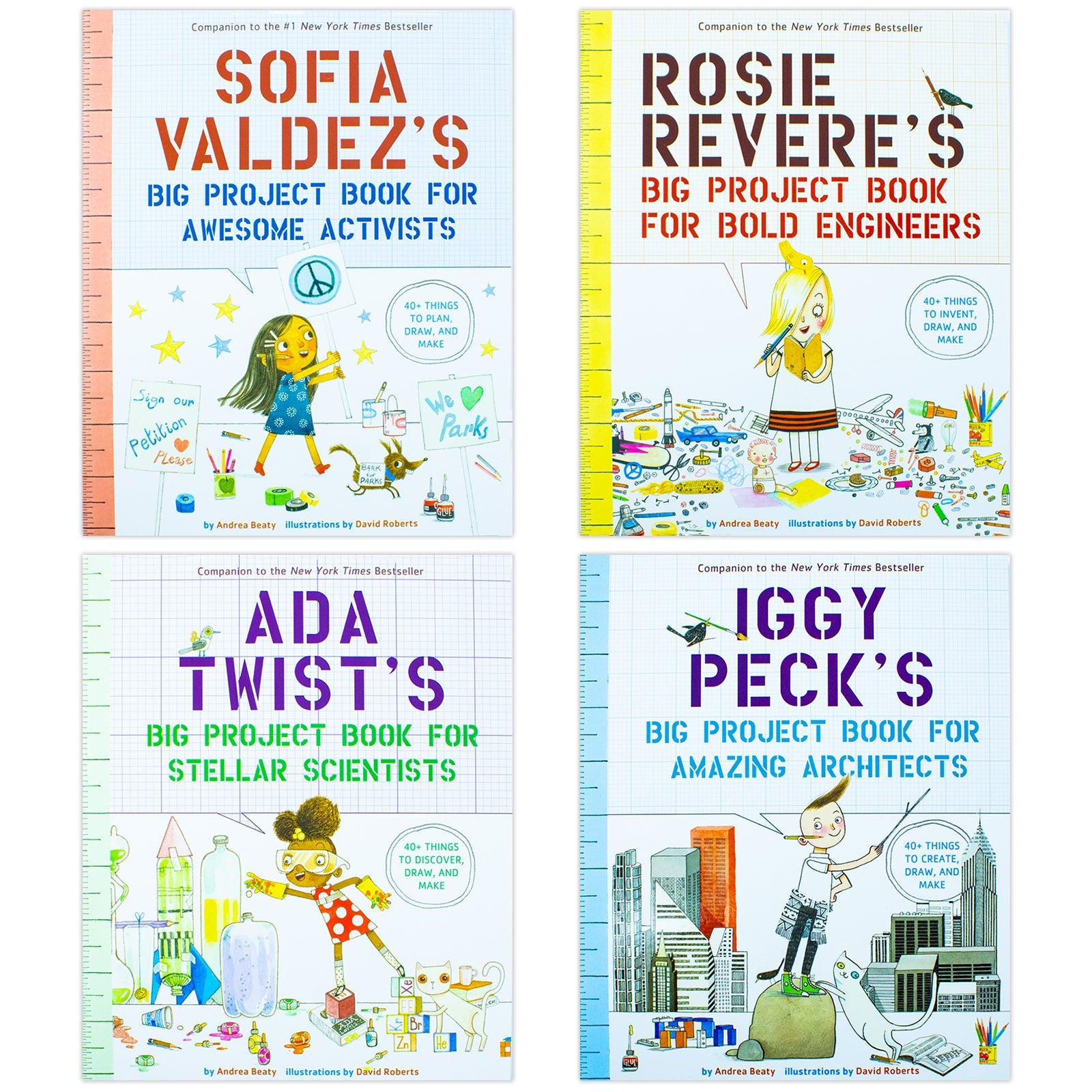 The Questioneers Big Project Book Collection by Andrea Beaty | Creative STEM Activities, Drawing, Puzzles, Games & Fun Learning for Kids