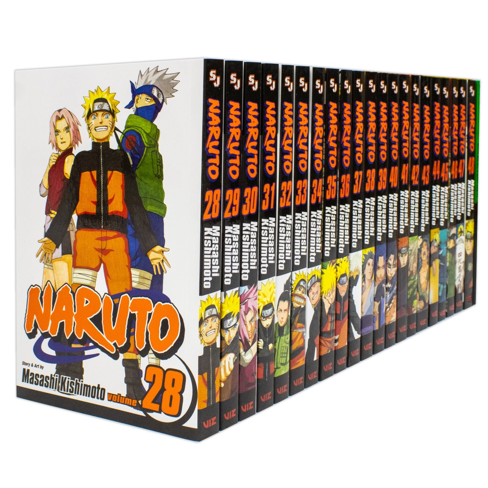 Naruto Box Set 2 Volumes 28-48 Book Set Collection Kishimoto, Masashi