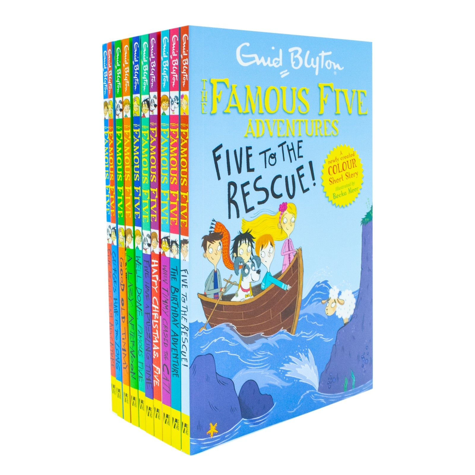 Enid Blyton Famous Five Adventures Short Story Collection 10 Books Box Set |Classic Children's Adventure Stories, Imaginative Fiction & Read-Aloud Fun