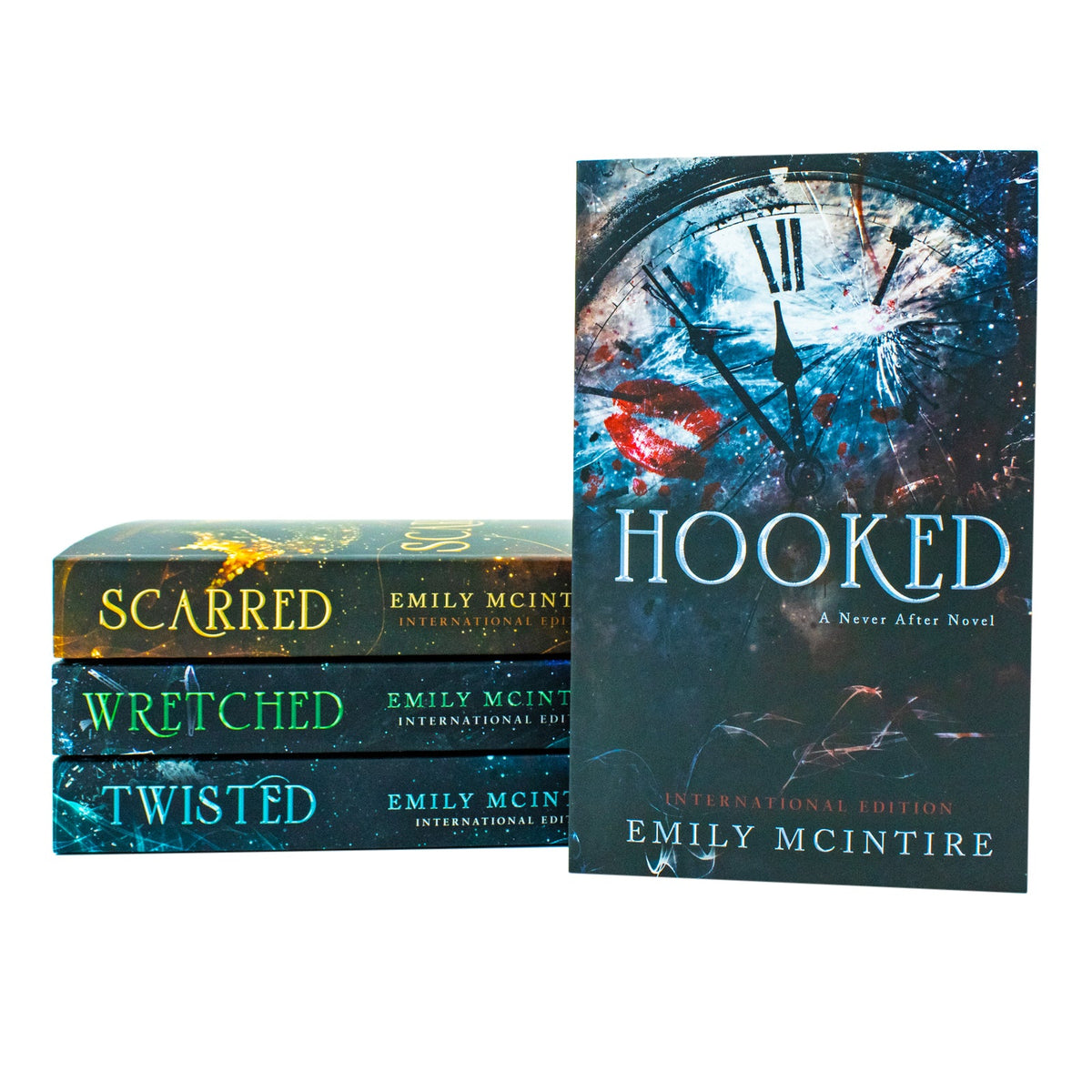 Emily McIntire Never After Series Collection – 4 Book Set Hooked,Scarred, Wretched, Twisted | Romance Fiction & Love Stories for Young Adults Ages 12+