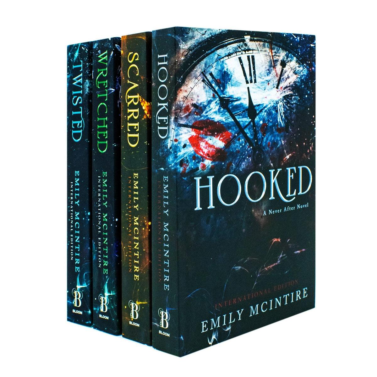 Emily McIntire Never After Series Collection – 4 Book Set Hooked,Scarred, Wretched, Twisted | Romance Fiction & Love Stories for Young Adults Ages 12+