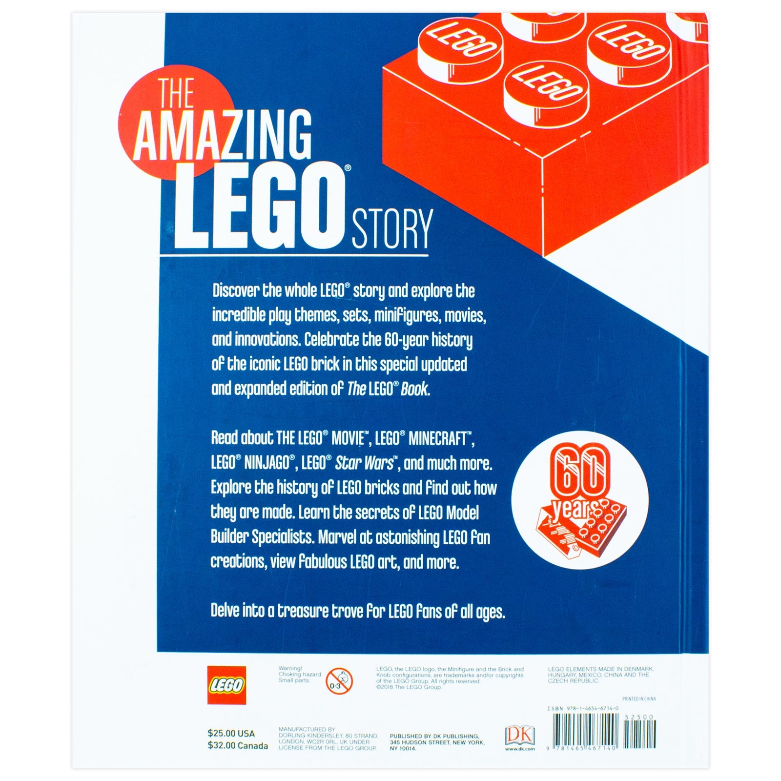 The LEGO Book, New Edition by Daniel Lipkowitz with Exclusive LEGO Brick |Creative Building Fun for Kids 8+| Imaginative Play, Engineering & Education