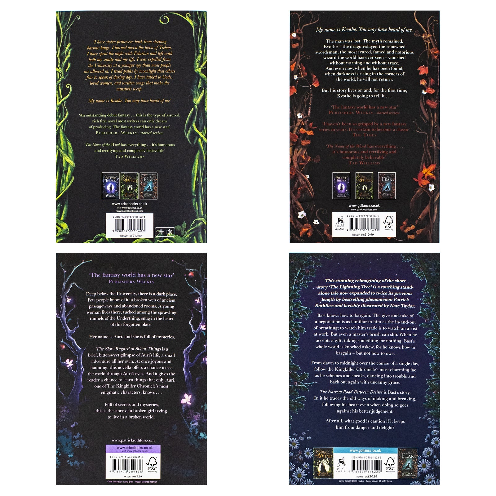 The Kingkiller Chronicle Series– 4-Book Set by Patrick Rothfuss | Epic Fantasy, Magic, Adventure, Immersive World-Building & Critically Acclaimed Novels