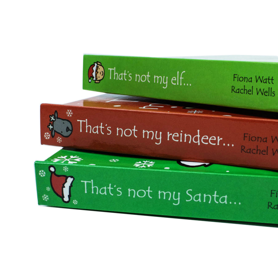 Thats Not My Christmas Collection 3 Books Set By Fiona Watt (Reindeer, Santa, Elf)