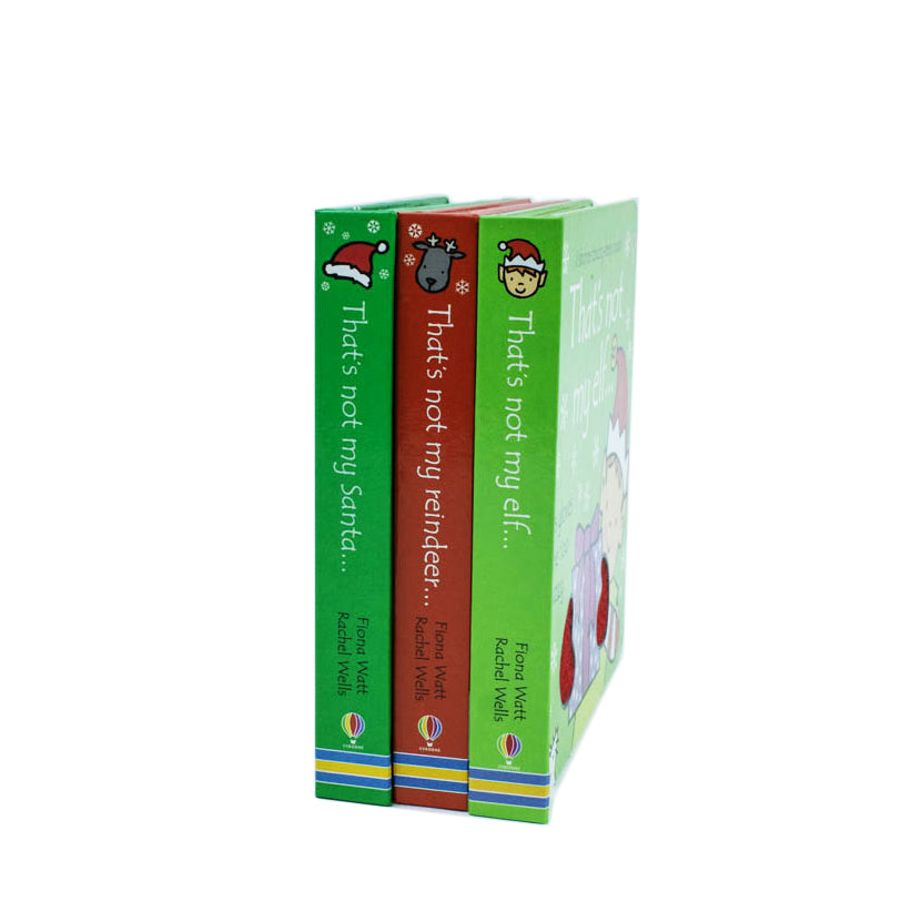 Thats Not My Christmas Collection 3 Books Set By Fiona Watt (Reindeer, Santa, Elf)