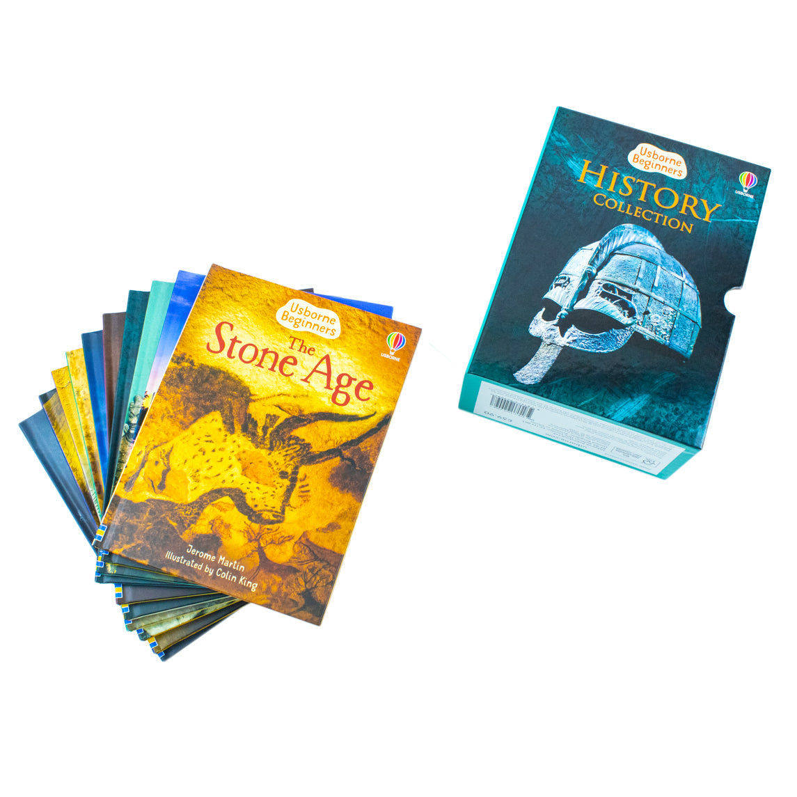 Usborne Beginners History 10 Books Collection Box Set– Educational Children's Books on Stone Age, Iron Age, Ancient Cultures, Artifacts & Fun Learning