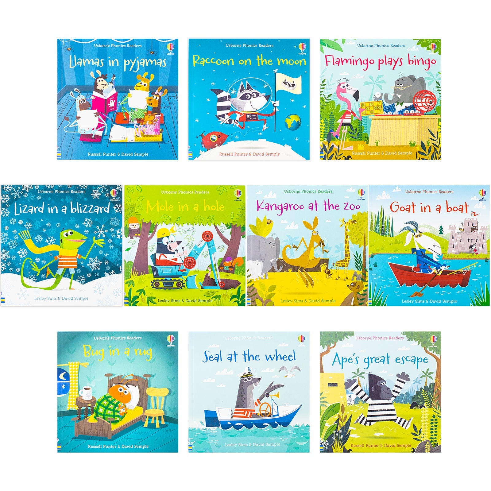 Usborne My First Phonics Reading Library Book Set 20 Books Collection with Free Online Audio Early Learning & Reading for Kids