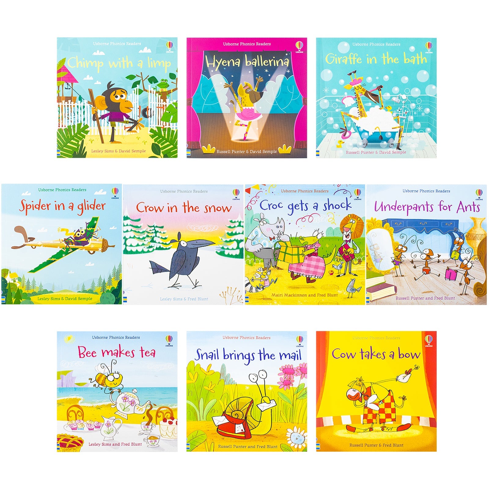 Usborne My First Phonics Reading Library Book Set 20 Books Collection with Free Online Audio Early Learning & Reading for Kids